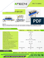 Continuous Band Sealer FRB 770 Series