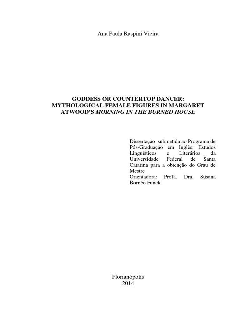Mythological Female Figures In Atwood