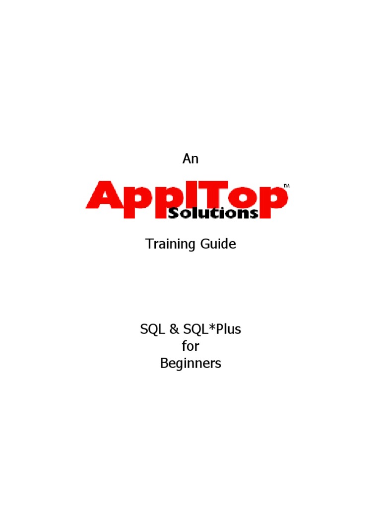 Sql For Beginners Pdf – 7 Free eBooks and PDFs to Learn SQL for ...