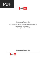 Internship Report On Airtel Bangladesh