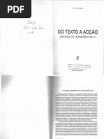 A Função Hermenêutica Da Distanciação