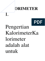 Kalorimeter Sederhana