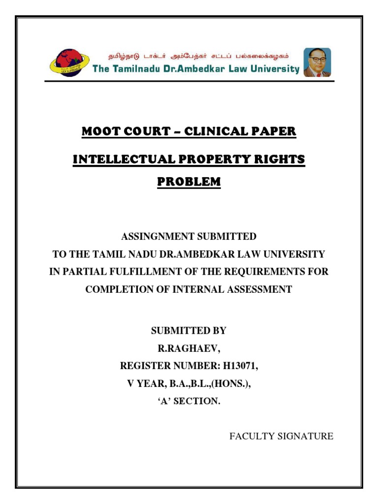 Moot Ipr Case Pdf Trademark Lawsuit