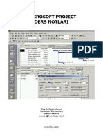 bmm419 L3 01 Ms Project Notlari PDF