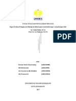 Tugas Evaluasi Pengajaran Biologi