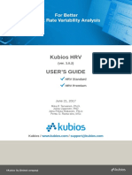 Kubios HRV Users Guide