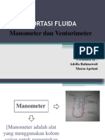 Transportasi Fluida: Manometer Dan Venturimeter