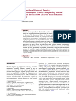 International Union of Geodesy and Geophysics (IUGG) - Integrating Natural Hazard Science With Disaster Risk Reduction Policy