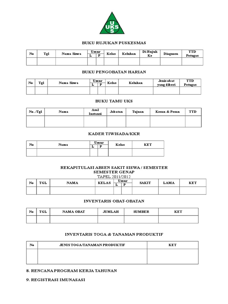 234414481 Buku Administrasi Uks Doc