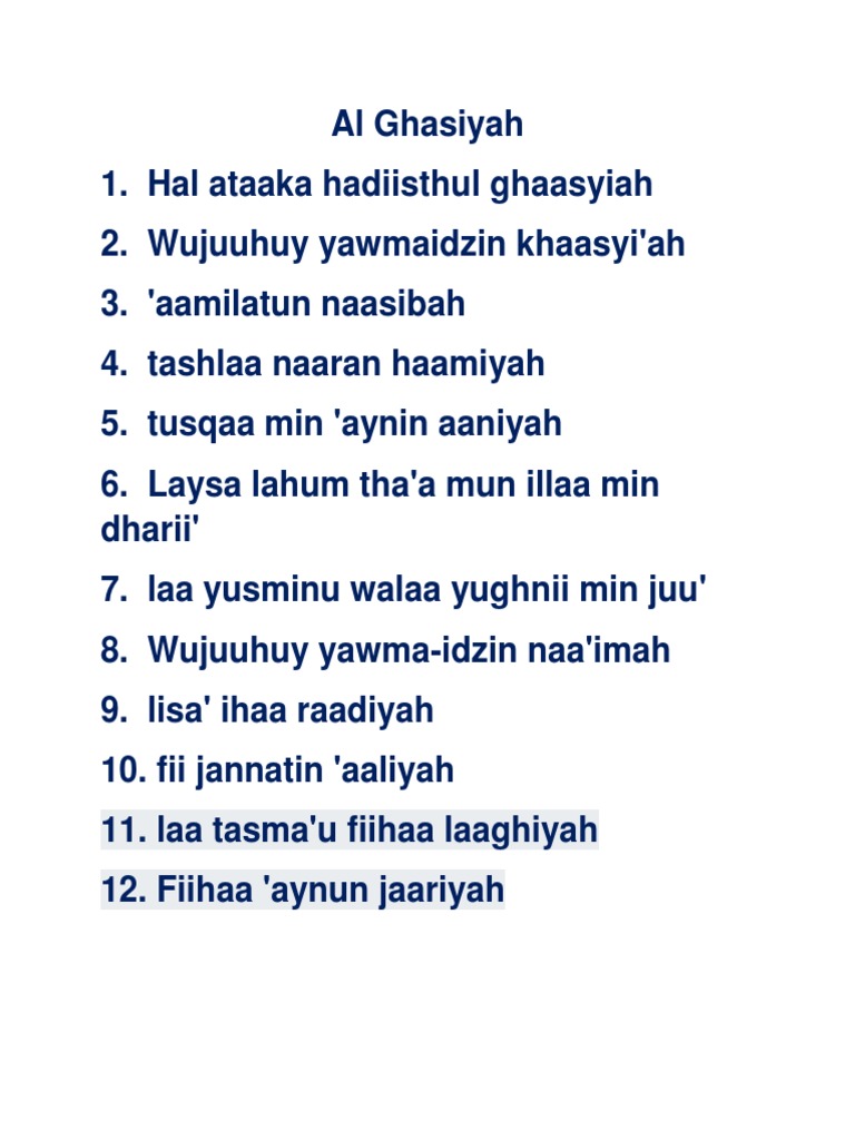 Download 91+ Contoh Surat Surat Yasin Al Ghasyiyah Terbaru Gratis