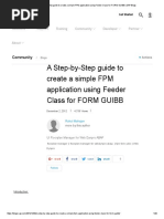 A Step-By-Step Guide To Create A Simple FPM Application Using Feeder Class For FORM GUIBB - SAP Blogs