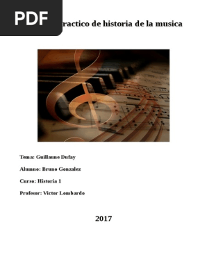 Guillaume Dufay Pdf Renacimiento Musica Clasica