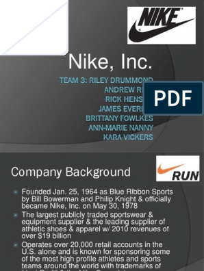 nike company profile pdf