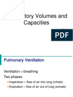 Respiratory Volumes and Capacities