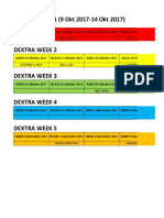 Dextra Schedule Week 1-5