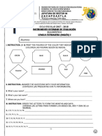 INGLÉS I Diagnostico