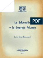 La Educación y La Empresa Privada: Carlos Ceruti Gardeazabal