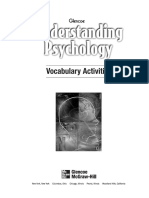 Understanding Psychology. Vocabulary Activities