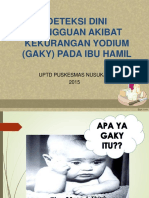 Deteksi Dini Gangguan Akibat Kekurangan Yodium (Gaky