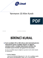 Yanmanın 10 Altın Kuralı