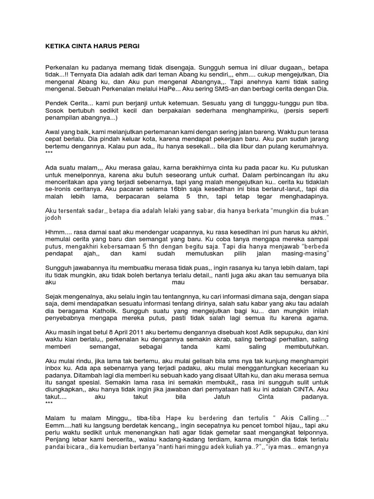 Ketika Cinta Harus Pergi Pdf