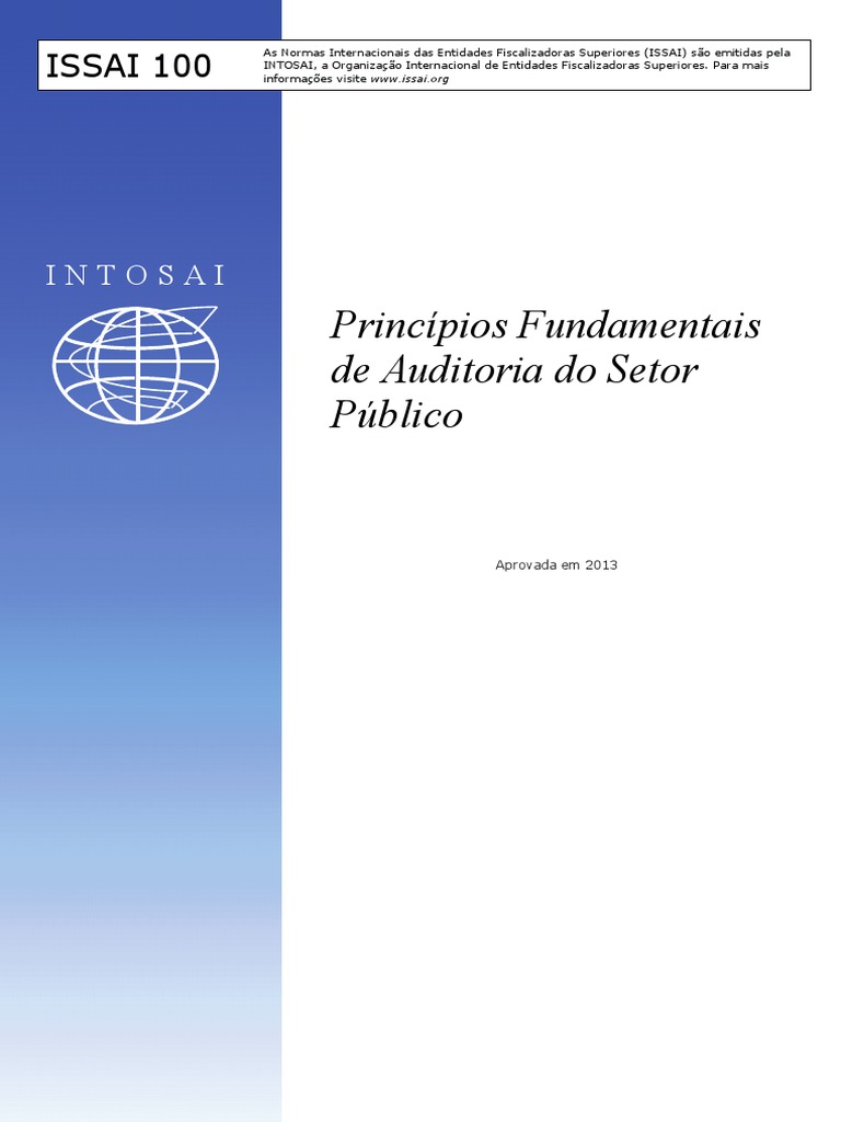 ISSAI - 100 - Principios Fundamentais de Auditoria Do Setor Publico ...