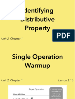 2.1b Identifying Distributive Property