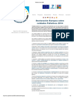 Declaracion Europea Palliative Care 2020