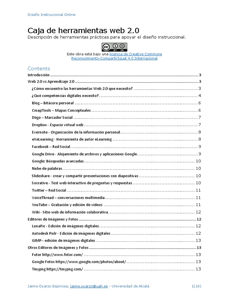 Caja Herramientas Web 2017 | PDF | Blog | Wiki