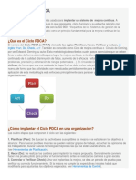 El Ciclo de Pdca