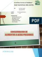 Conservación de Alimentos a Altas Presiones