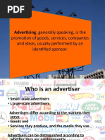 Advertising, Generally Speaking, Is The