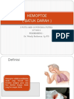 Hemoptoe: Diagnosis dan Penanganan Batuk Darah