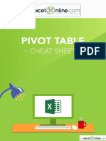 Pivot Table Cheat Sheet New