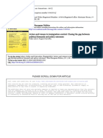 Actors and Venues in Immigration Control Closing The Gap Between Political Demands and Policy Outcomes