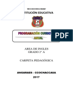 Año del buen servicio al ciudadano programa inglés grado 2