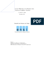 Compromis Entre Efficacité Et Accélération Dans Les Systèmes Parallèles