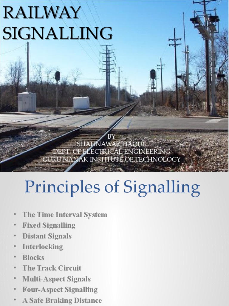 Railway Signalling Principles Explained | PDF | Transport Safety ...