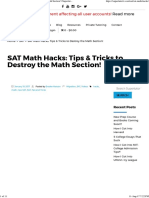 Sat Hacks Tips