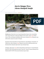 Kota Purwokerto Hingga Desa Cilongok Terkena Dampak Banjir Banyumas