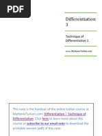 SPM Form 4 Add Math Revision Note - Differentiation 3