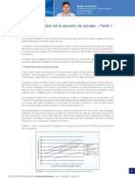 Mediciones y Análisis de Lá Sección de Secado - Parte 1