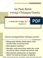 Lentur Pada Balok Persegi (Tulangan Ganda)