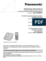 Manual Panasonic KXTG3021 PDF