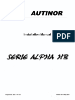 Alpha HB (BH12) - Manuel d'Installation -GB- Du 10 05 01 (7657)