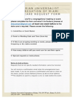 Childcare Request Form