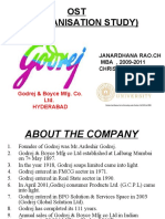 OST (Organisation Study) : Godrej & Boyce Mfg. Co. Ltd. Hyderabad