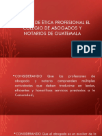 Código ética abogados notarios Guatemala