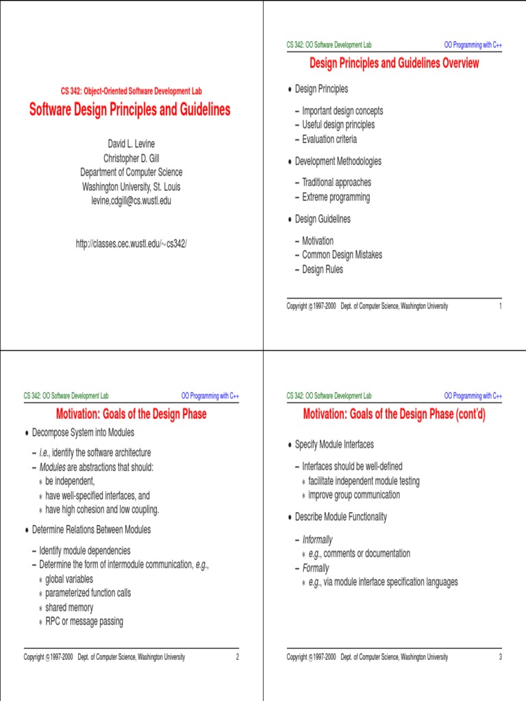 Design Principles 4 | PDF | Object Oriented Programming | Modular ...