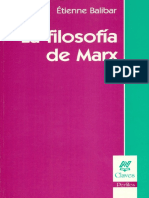 Balibar Filosofia de Marx